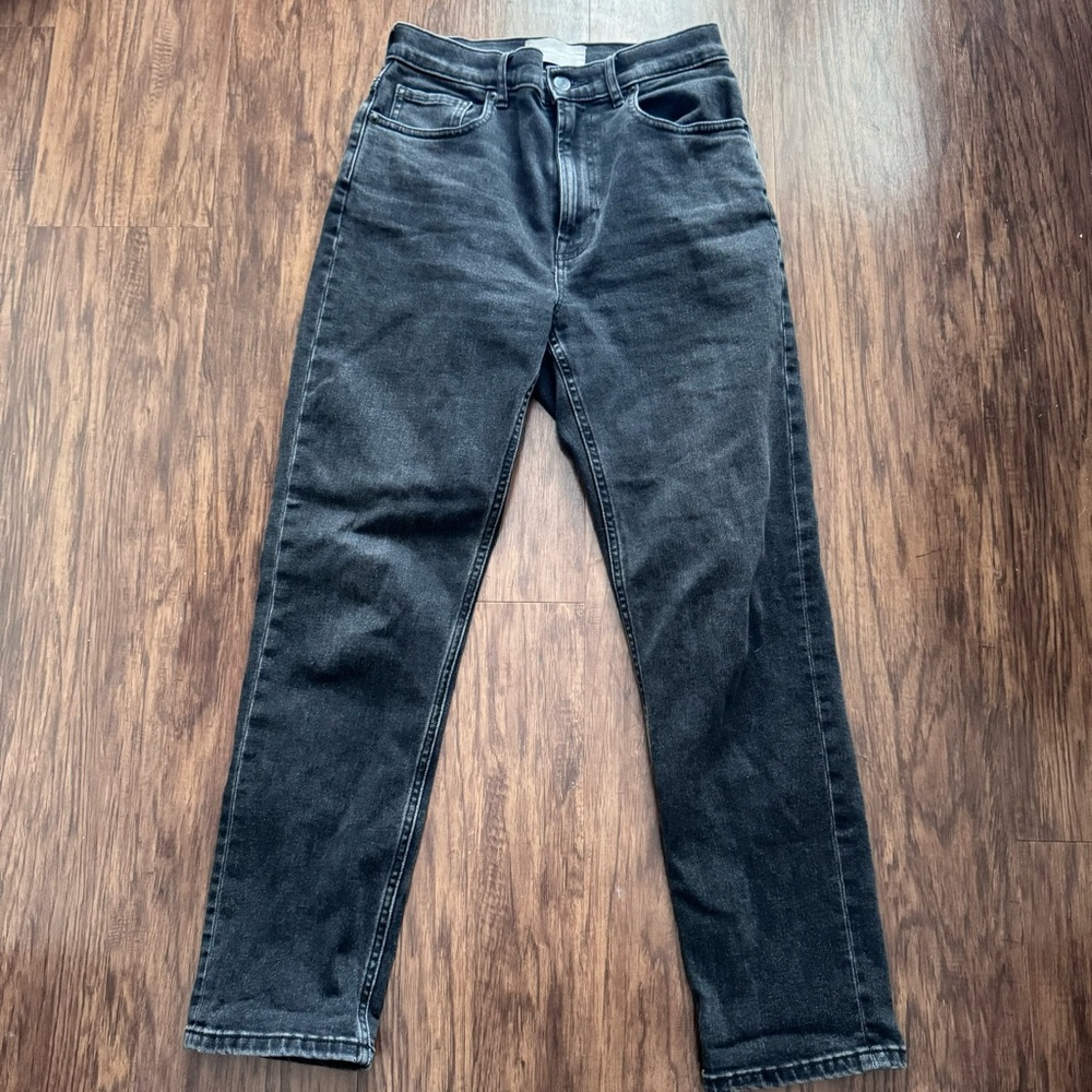 Everlane The Cheeky Jean Washed Black Ankle Crop